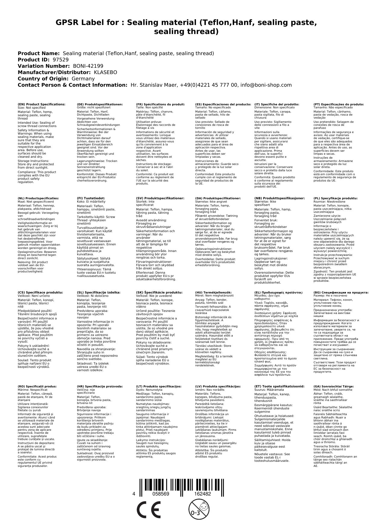 Dichtungsmaterial (Teflon,Hanf, Dichtpaste,Dichtfaden)