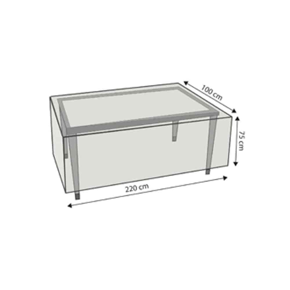 Schutzhülle transparent rechteckiger Tisch,ca.220x100x75