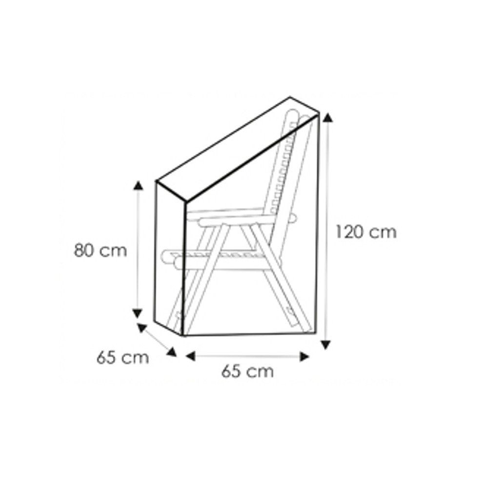 Schutzhülle transparent verstellbarer Stuhl,ca.65x65x120/80