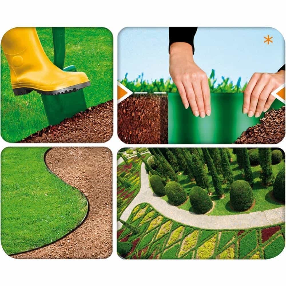 Gartenrand braun 10 cm x 9 Meter