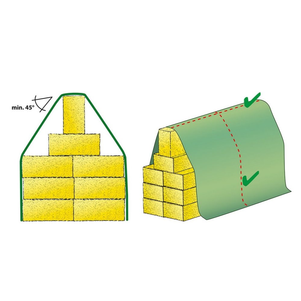 Strohvlies Schutzvliese 140g/m² 12m x 25m (300m²)