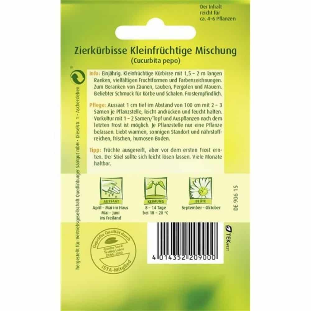 Zierkürbis, kleinfrüchtige Mischung