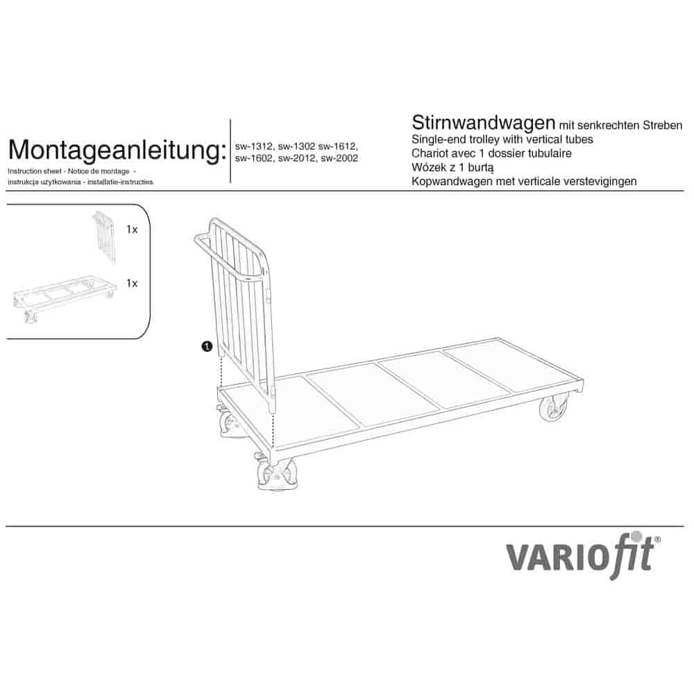 Streben Stirnwandwagen 500 kg Typ S (TG)