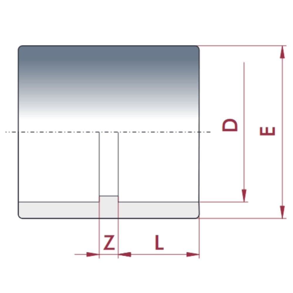 PVC - U Klebemuffe 20 mm PN16