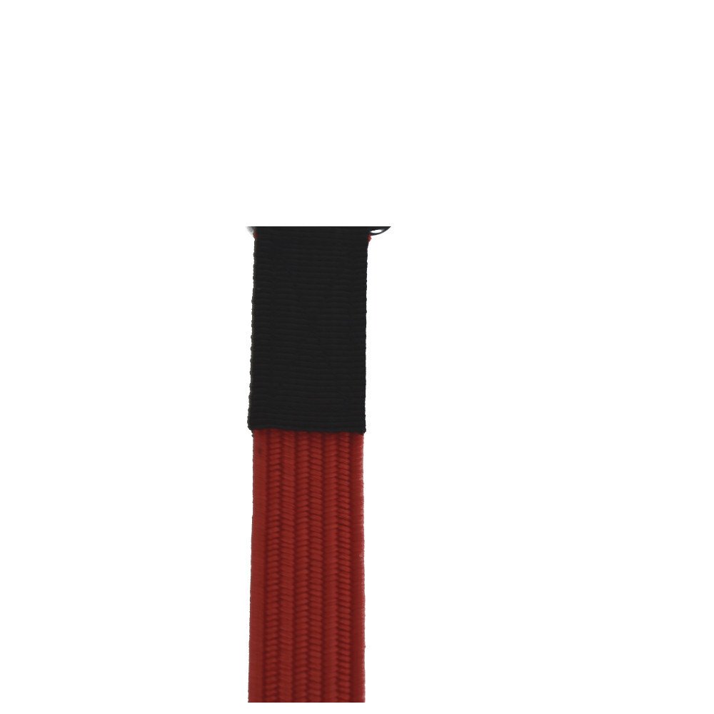 Flaches elastisches Band mit 2 extra starken Doppelhaken 150 cm Rot