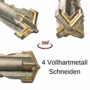 Hammerbohrer für SDS-MAX 4-Schneider Ø 40,0mm x 600mm Länge-1