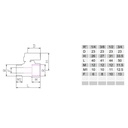 Kugelhahn Mini aus Messing mit rotem Griff, 1/4" AG x 1/4" IG-0