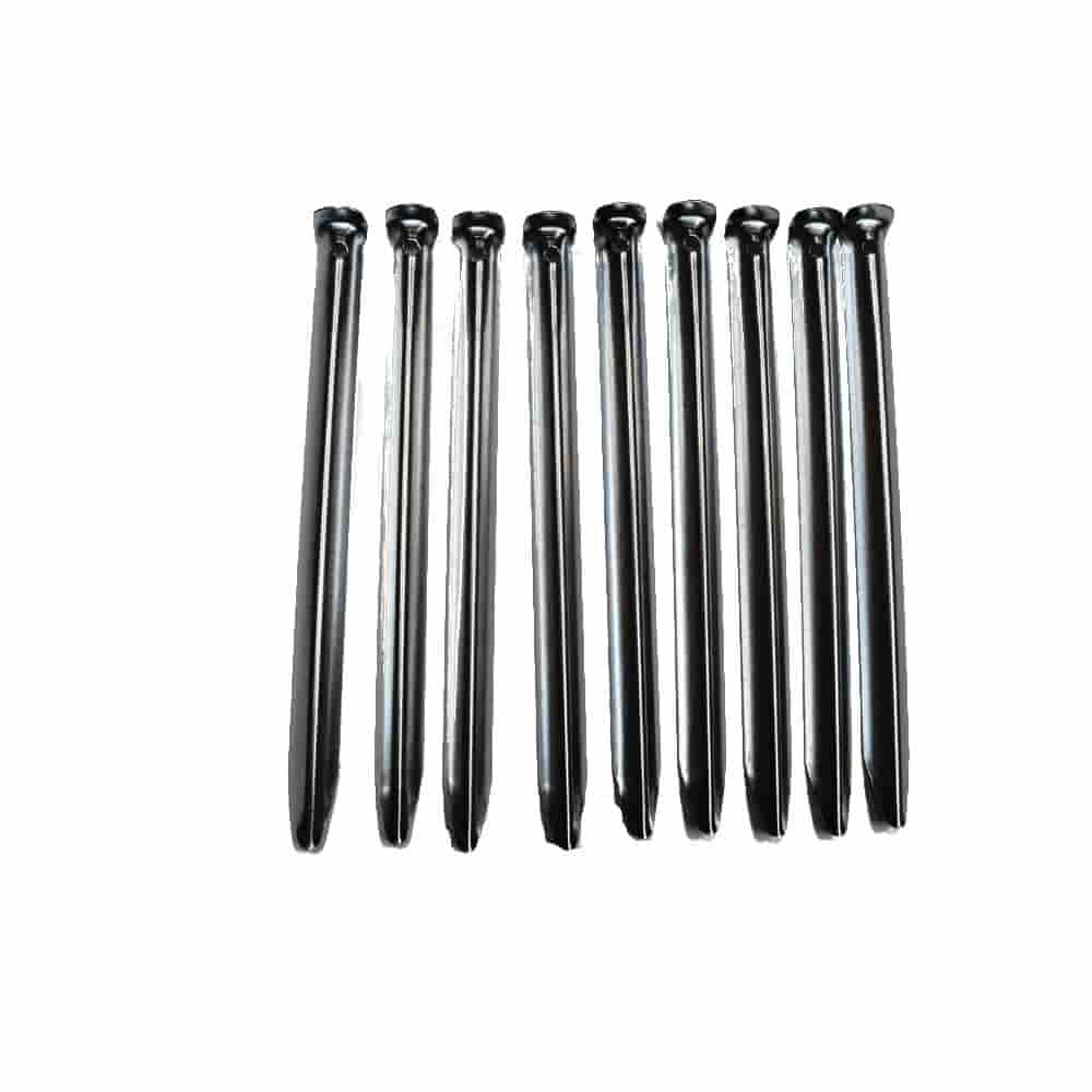 10x Heringe Metall verzinkt, halbrund, ca. 23 cm-0