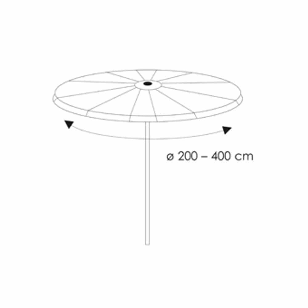 Schutzhülle transparent Ampelschirm,ca 265x 40/70/50-0