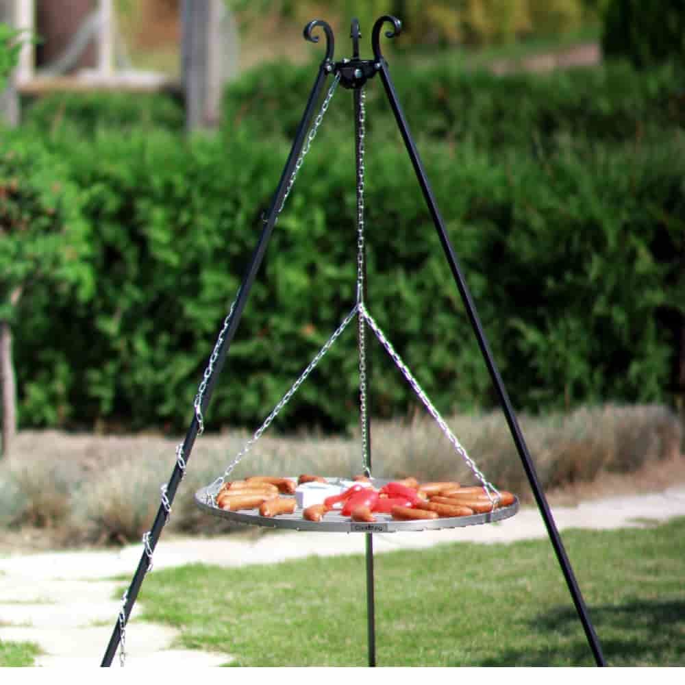 Schwenkgrill 180 cm + Grillrost aus Edelstahl 80 cm-0