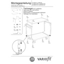 Tischwagen 250 kg mit 2 Ladeflächen Typ M + EasySTOP-0