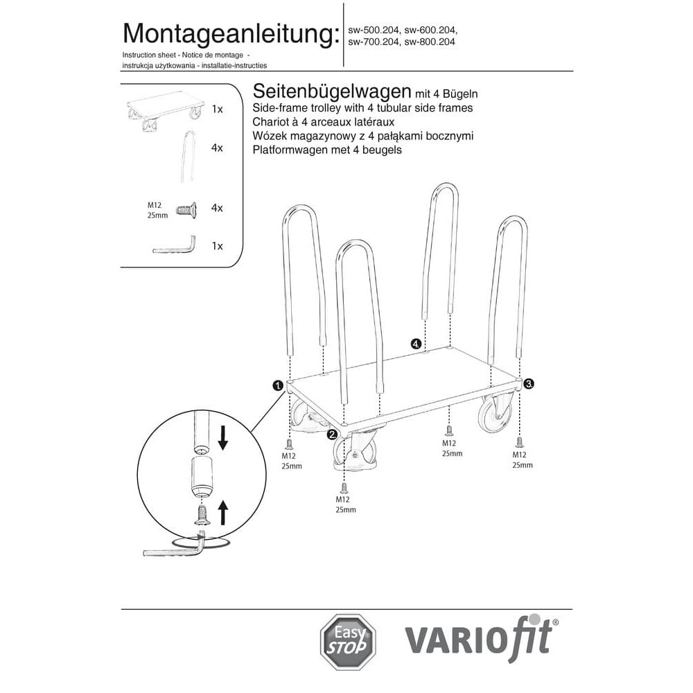 Seitenbügelwagen Typ M + EasySTOP-0