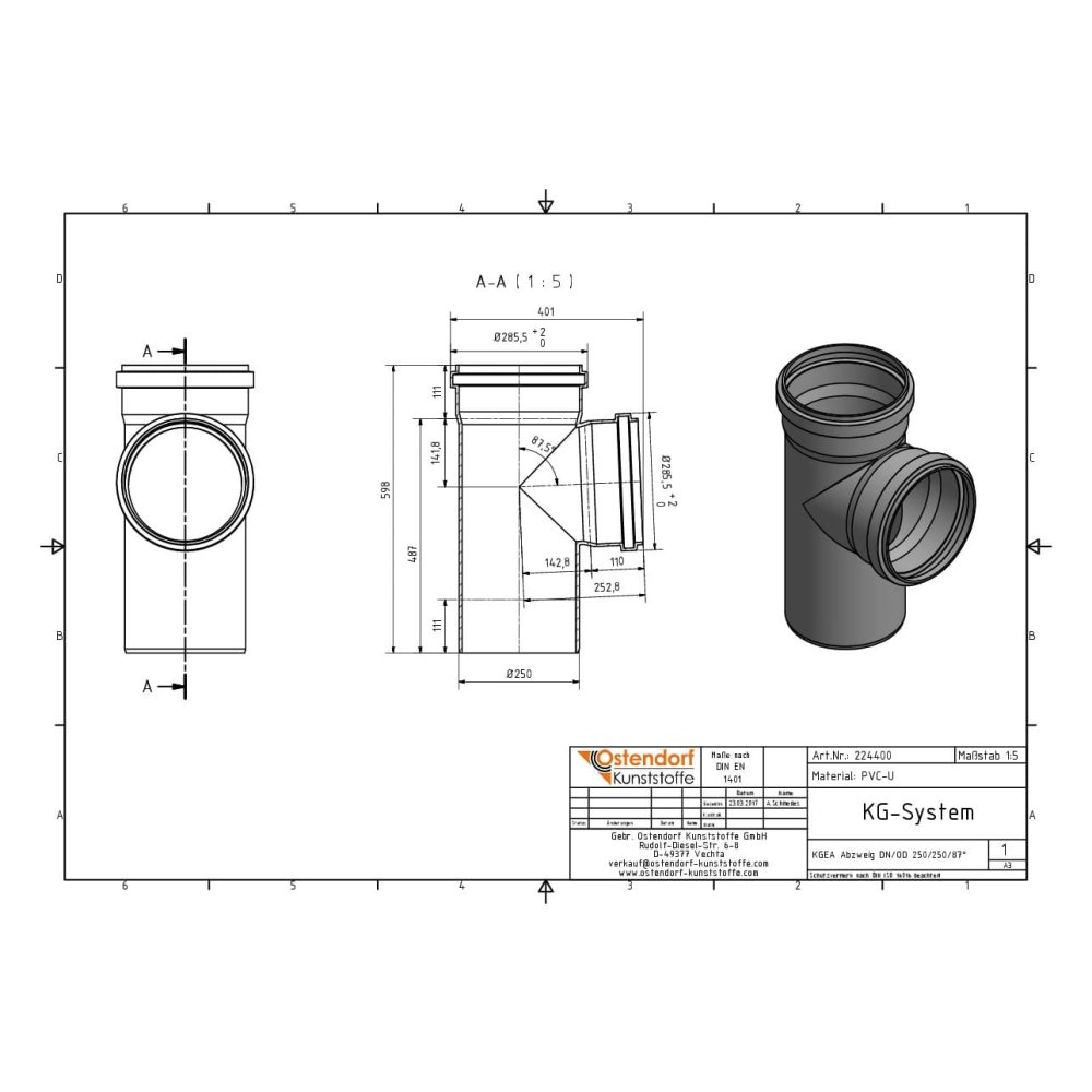 KGEA Abzweig DN/OD 250/250   87 Grad-1