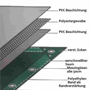 grün 650 g/m² PVC 3 x 5m (15m²) Plane-0