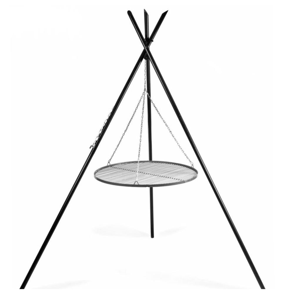 Schwenkgrill „TIPI“ 210 cm + Grillrost 80 cm aus Edelstahl