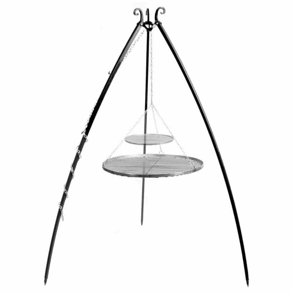 Schwenkgrill 200 cm + Doppelrost 80 cm und 40 cm