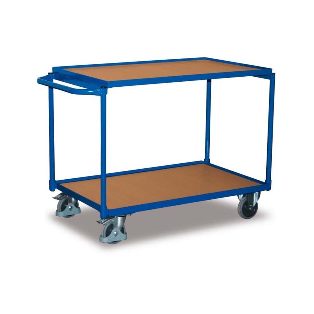 Tischwagen 250 kg mit 2 Ladeflächen Typ L + EasySTOP