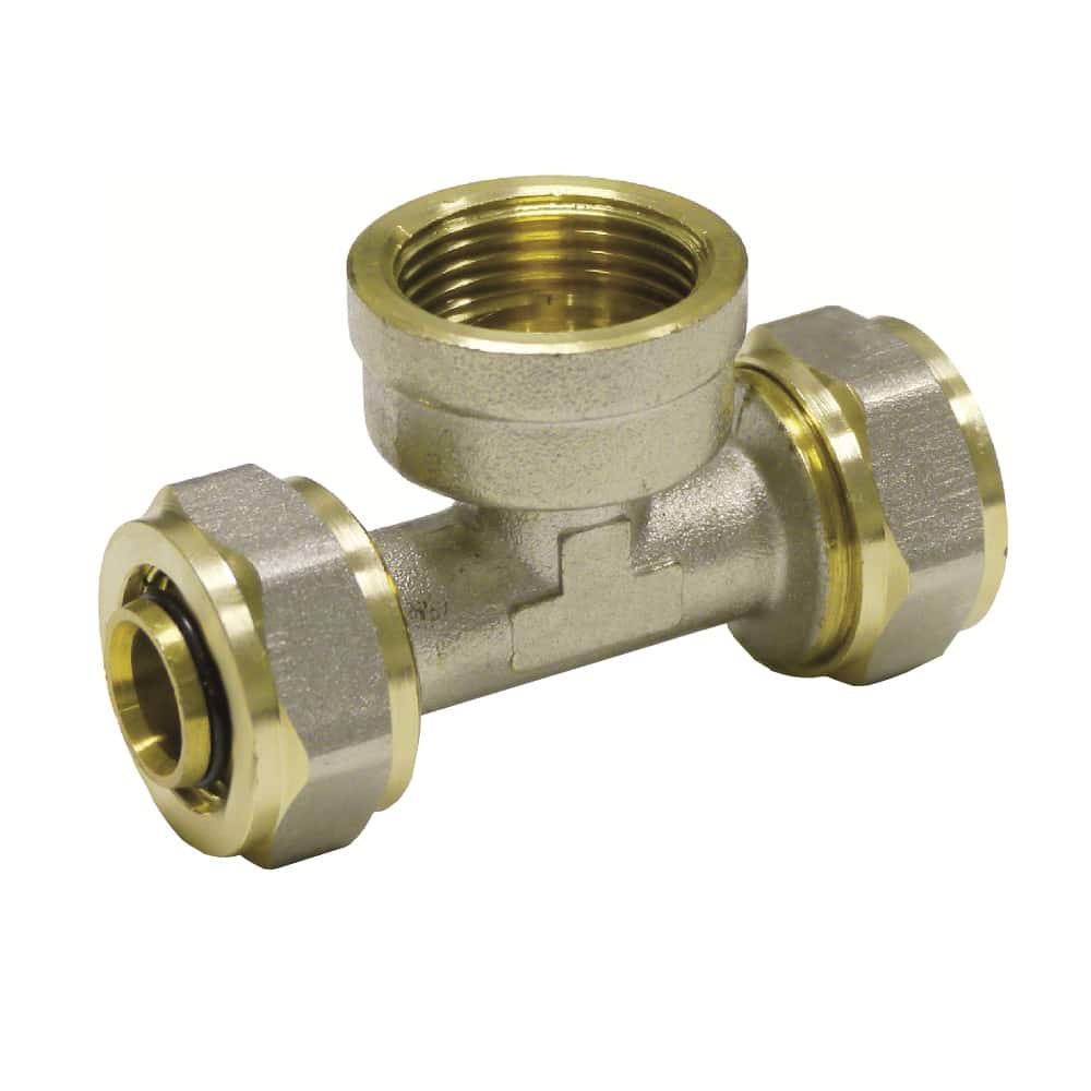 Schraubfitting T-Stück 32 x 3 - 3/4" IG - 32 x 3