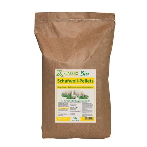 [BONI-10.575] Schafwollpellets, Bio Dünger 5 kg für ca. 50 - 100 m²