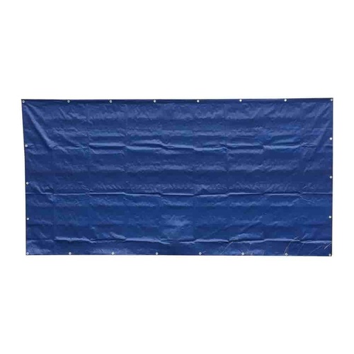 [BONI-140_BPE] Bauzaunplane 160g/m²  blau PE 1,76m x 3,41m