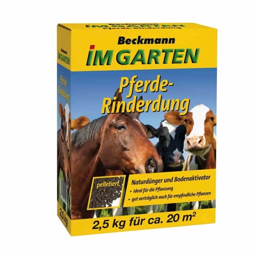 [BONI-10.594] Pferde-Rinderdung pelletiert 2,5 Kg BIO Anbau geeignet