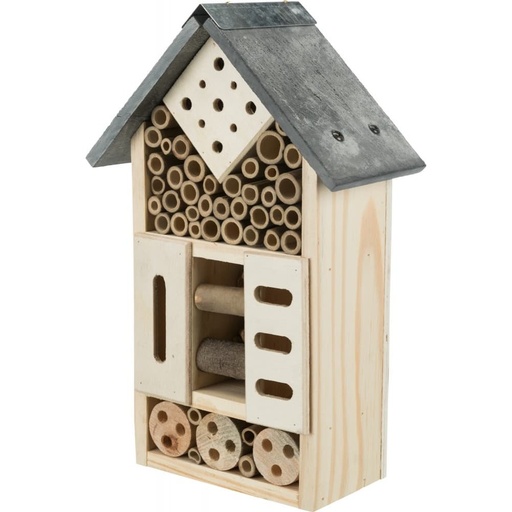 [BONI-42316] Insektenhotel,Insektenhaus Kiefernholz / Schiefer 18 x 29 x 10 cm