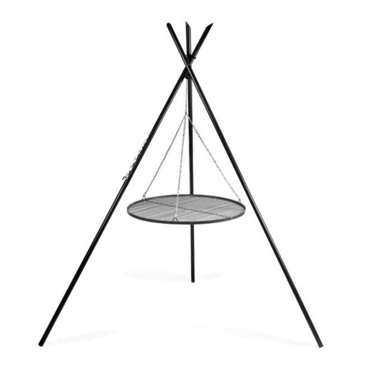 [BONI-C111438] Schwenkgrill „TIPI“ 210 cm + Grillrost 50 cm aus Naturstahl