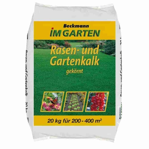 [BONI-11190] 20kg gekörnter Rasen- und Gartenkalk 200-400m² (Kohlensaurer Kalk)