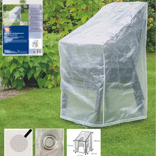 [BONI-79277] Schutzhülle transparent verstellbarer Stuhl,ca.65x65x120/80