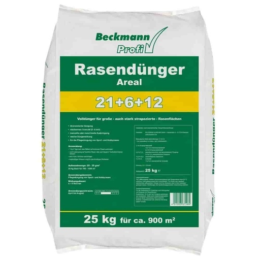 [BONI-boni1038] 25kg Rasendünger Areal Sofortwirkung 21+6+12 f.ca.900m²