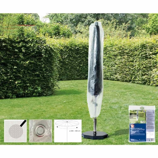 [BONI-79272KK] Schutzhülle transparent Gartenschirm,Øca.200-400,ca.30x193